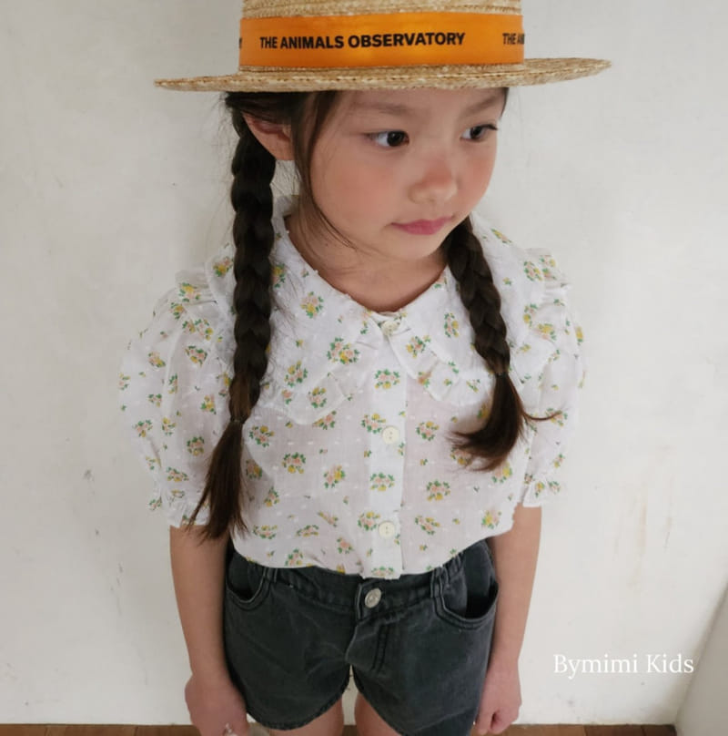 Bymimi - Korean Children Fashion - #childofig - Vince Flower Blouse - 9