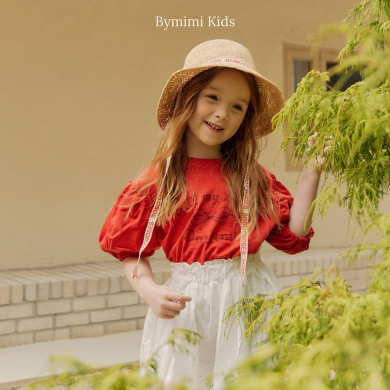 Bymimi - Korean Children Fashion - #childrensboutique - Ribbon Puff Tee - 10