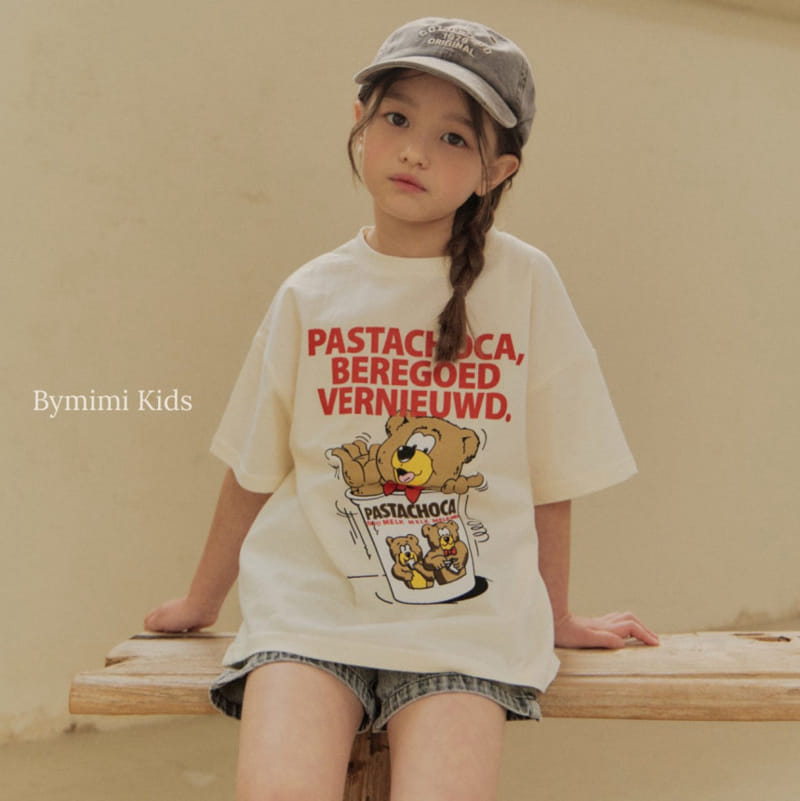 Bymimi - Korean Children Fashion - #childrensboutique - Bear Chino Tee - 7