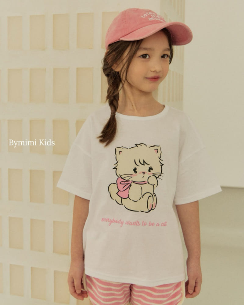 Bymimi - Korean Children Fashion - #childrensboutique - Baby Cat Tee - 6