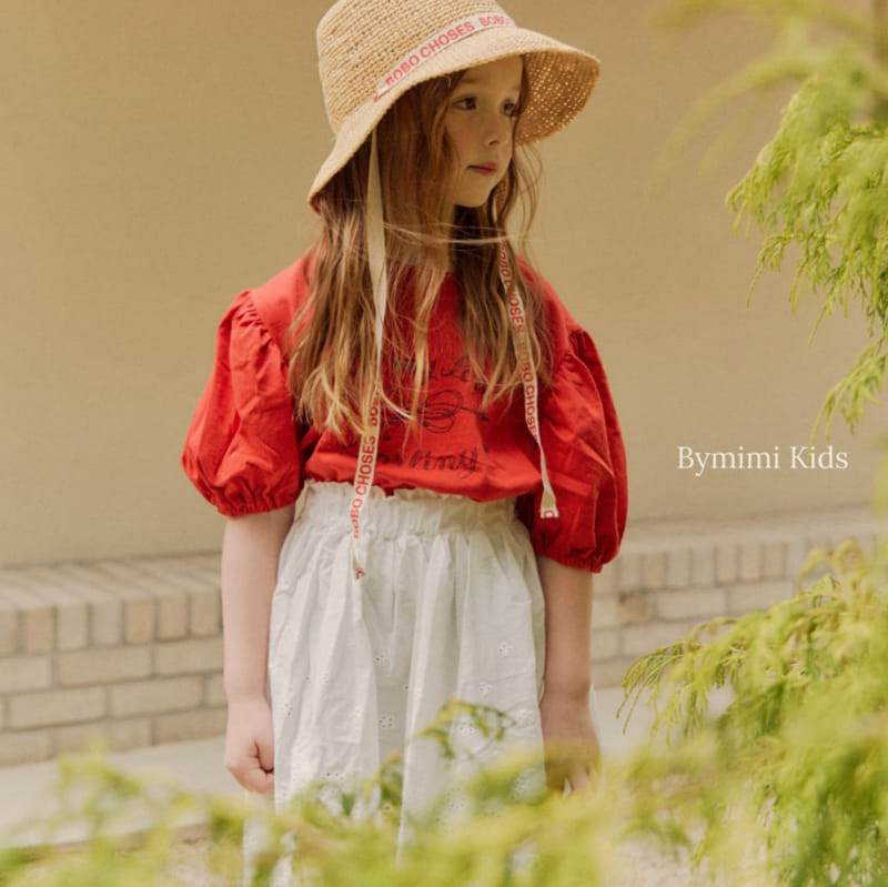Bymimi - Korean Children Fashion - #designkidswear - Ribbon Puff Tee - 11