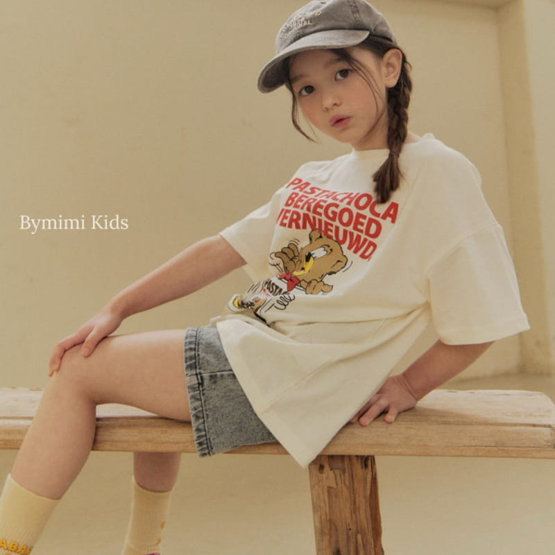 Bymimi - Korean Children Fashion - #designkidswear - Bear Chino Tee - 8