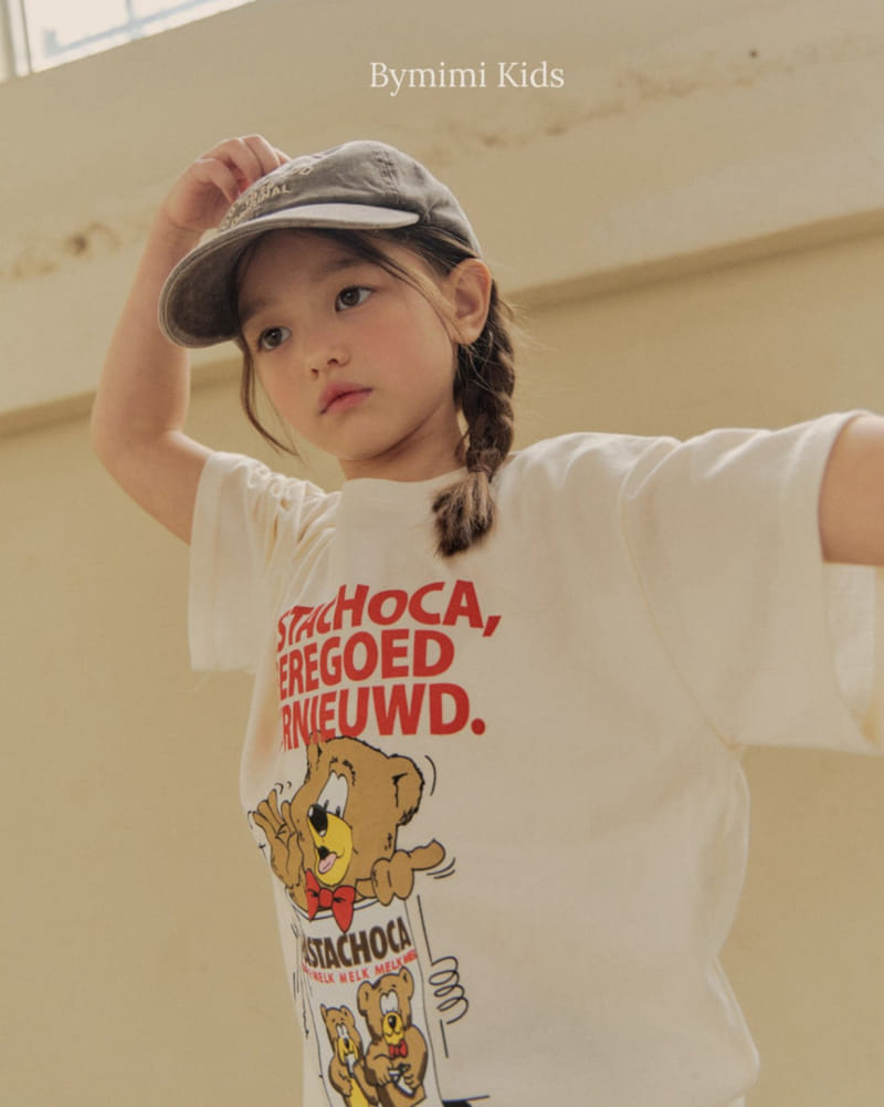 Bymimi - Korean Children Fashion - #discoveringself - Bear Chino Tee - 9