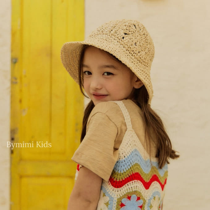 Bymimi - Korean Children Fashion - #fashionkids - Straw Bucket Hat