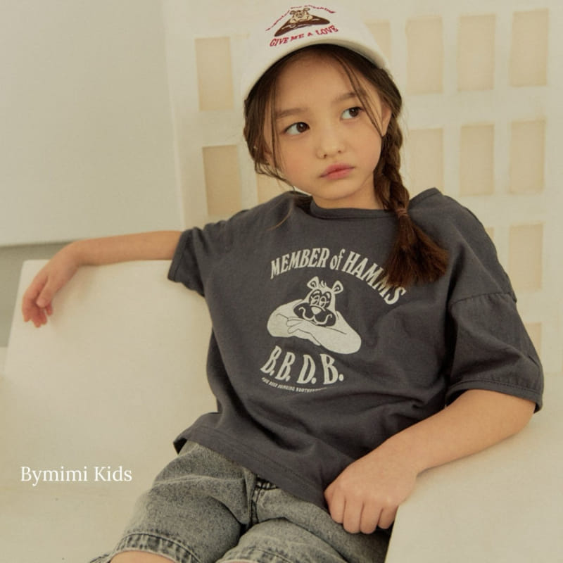 Bymimi - Korean Children Fashion - #kidsshorts - Bear Embroidery Cap - 3