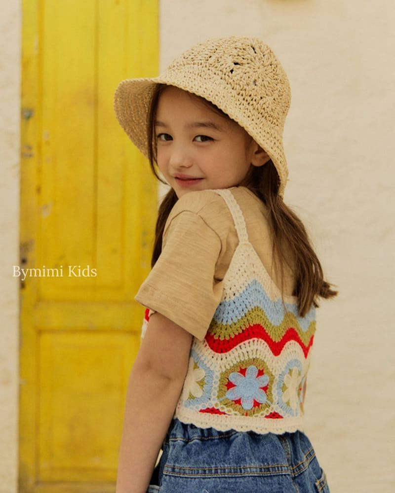Bymimi - Korean Children Fashion - #kidsshorts - Straw Bucket Hat - 2