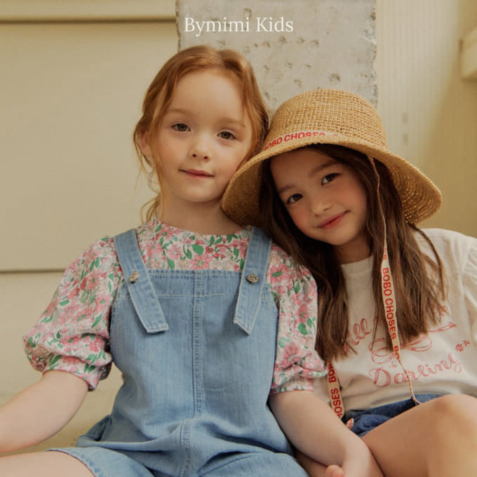 Bymimi - Korean Children Fashion - #kidsstore - Flower Puff Tee