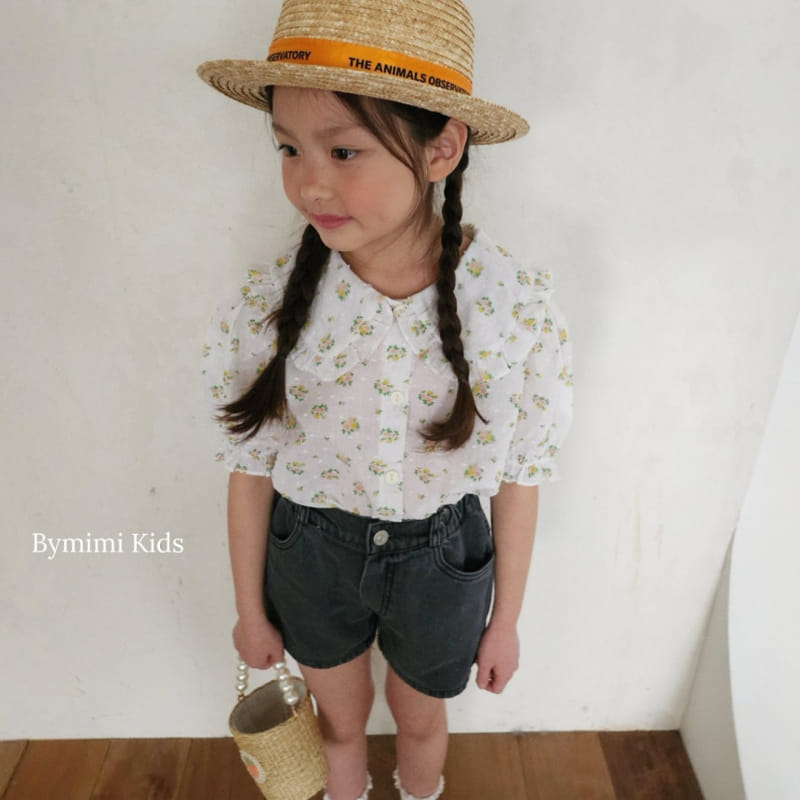 Bymimi - Korean Children Fashion - #magicofchildhood - Vince Flower Blouse - 5