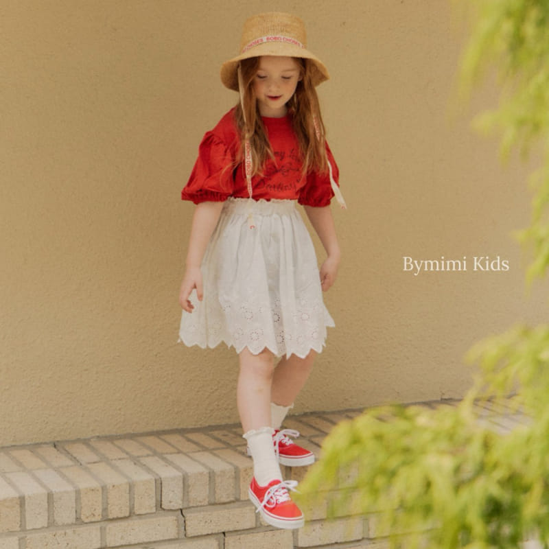 Bymimi - Korean Children Fashion - #magicofchildhood - Ribbon Puff Tee - 4