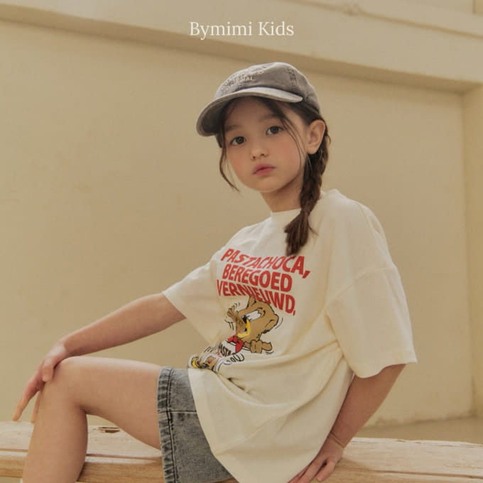 Bymimi - Korean Children Fashion - #minifashionista - Bear Chino Tee