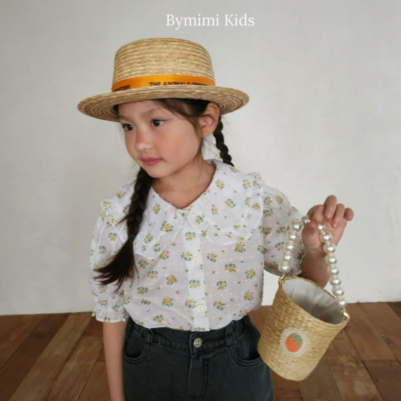 Bymimi - Korean Children Fashion - #minifashionista - Vince Flower Blouse - 6