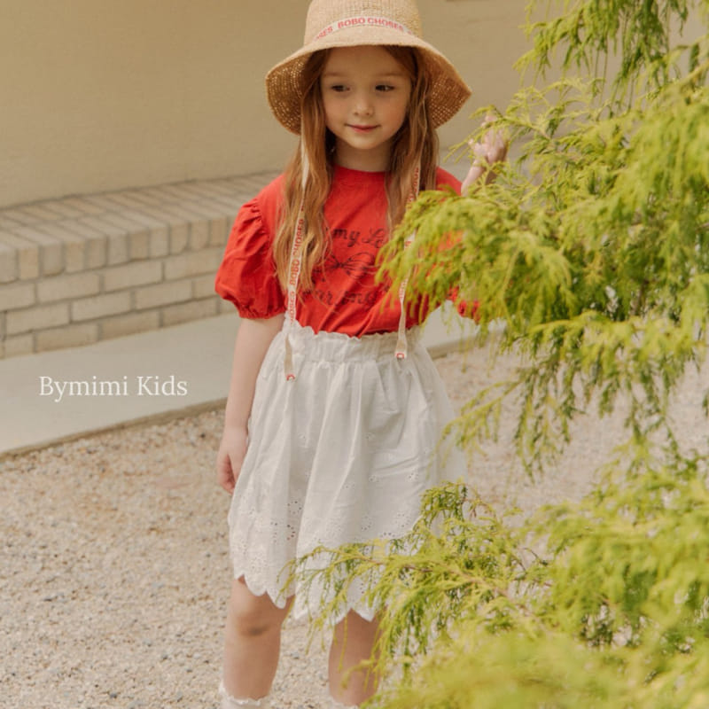 Bymimi - Korean Children Fashion - #prettylittlegirls - Ribbon Puff Tee - 5