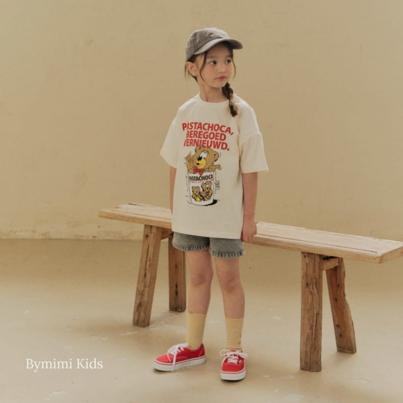 Bymimi - Korean Children Fashion - #prettylittlegirls - Bear Chino Tee - 2