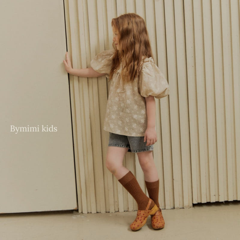 Bymimi - Korean Children Fashion - #prettylittlegirls - Linen Sun Blouse - 5