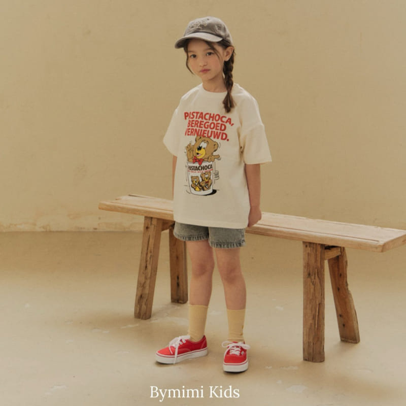 Bymimi - Korean Children Fashion - #todddlerfashion - Bear Chino Tee - 3