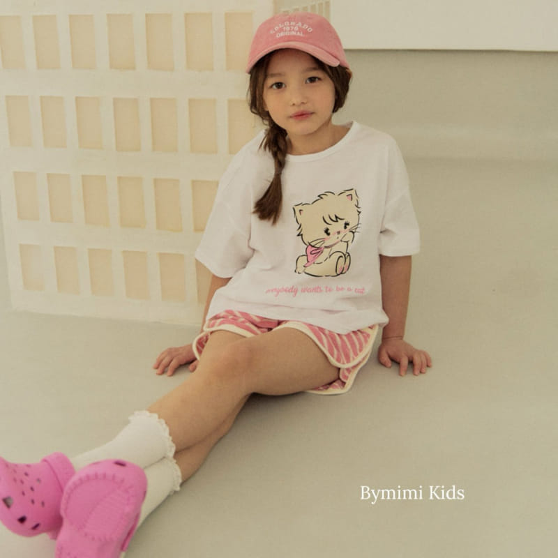 Bymimi - Korean Children Fashion - #todddlerfashion - Baby Cat Tee - 2