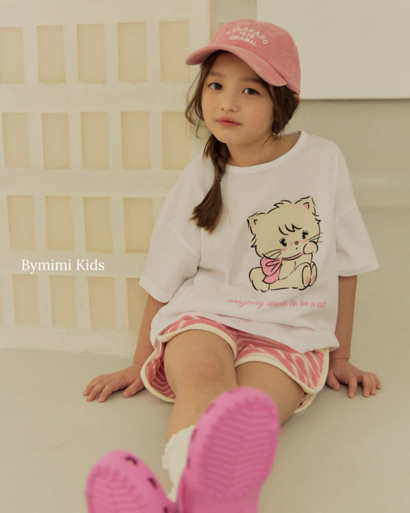 Bymimi - Korean Children Fashion - #toddlerclothing - Baby Cat Tee - 3