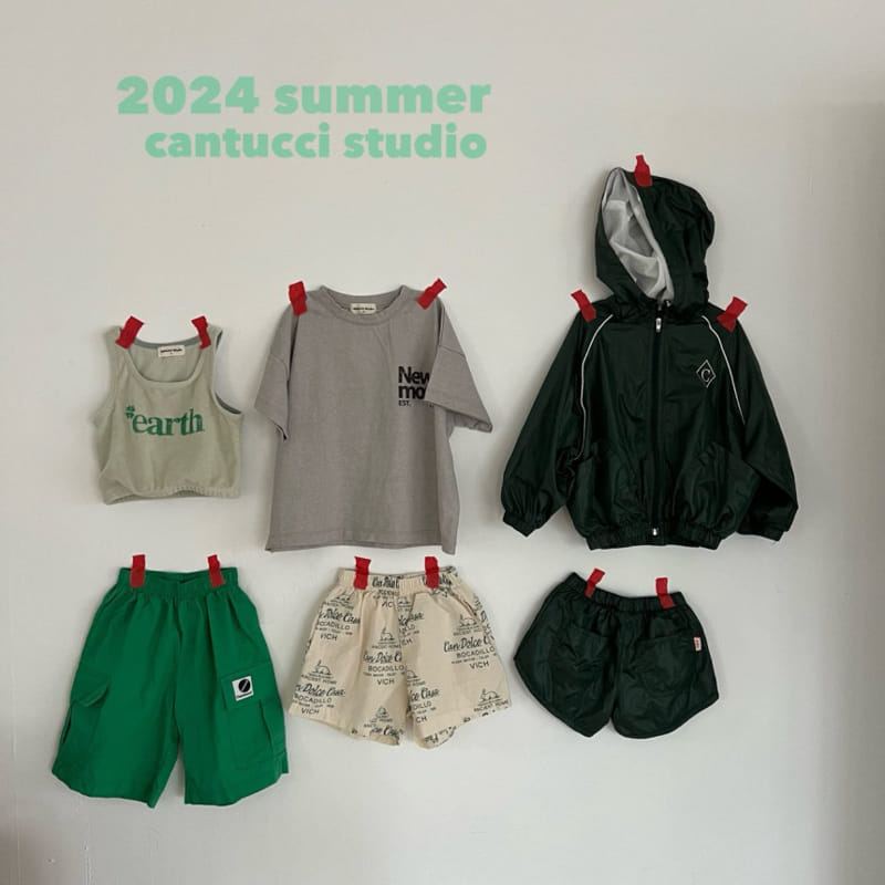 Cantucci Studio - Korean Children Fashion - #designkidswear - Earth Terry Crop Tee - 8