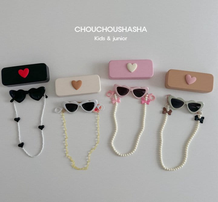 Chouchou Shasha - Korean Children Fashion - #Kfashion4kids - Heart Sunglasses