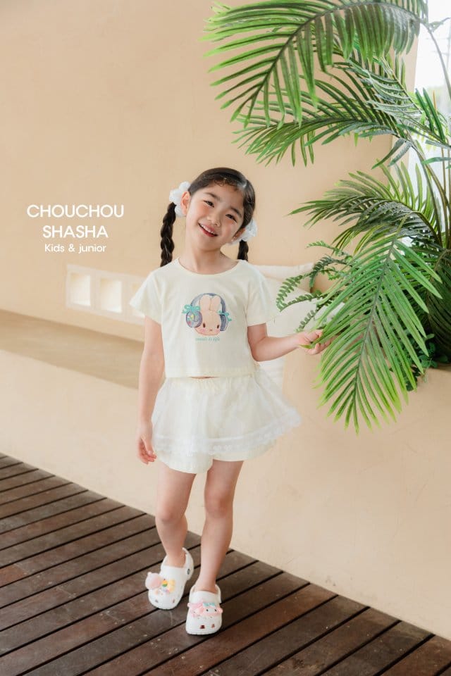 Chouchou Shasha - Korean Children Fashion - #Kfashion4kids - Music Rabbit Crop Tee - 11