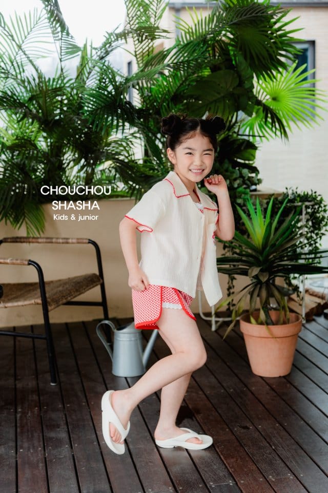 Chouchou Shasha - Korean Children Fashion - #kidzfashiontrend - Summer Embroidery Shirt - 4