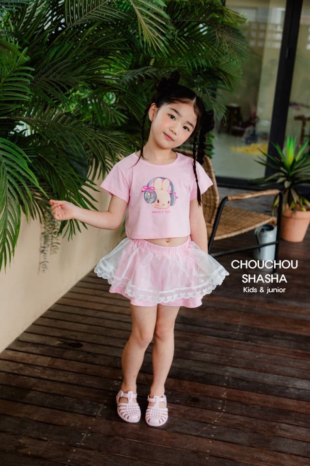 Chouchou Shasha - Korean Children Fashion - #childofig - Music Rabbit Crop Tee - 2