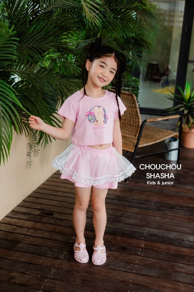 Chouchou Shasha - Korean Children Fashion - #childofig - Music Rabbit Crop Tee - 3