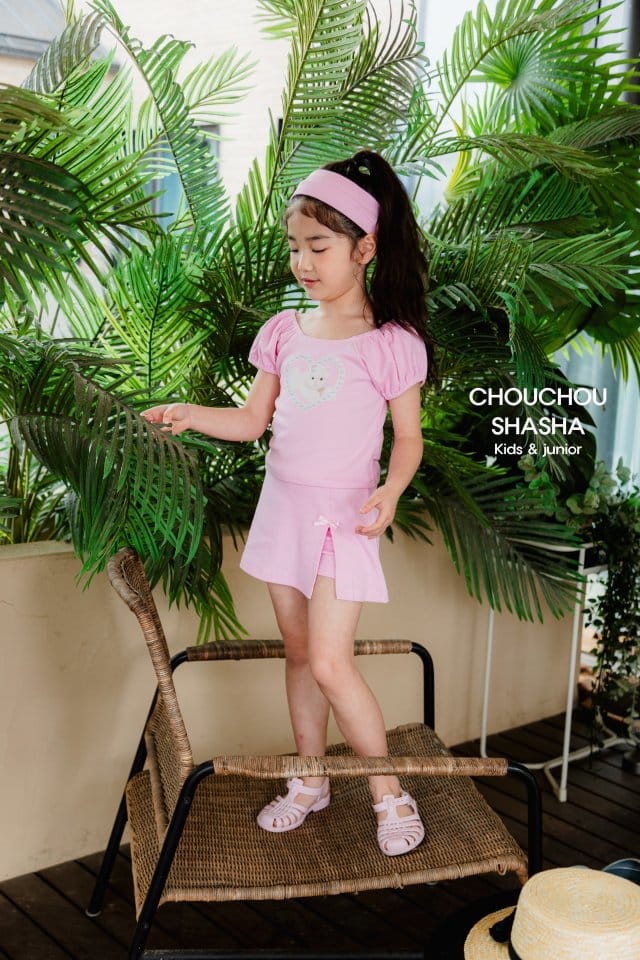 Chouchou Shasha - Korean Children Fashion - #childrensboutique - Uie Skirt Leggings - 3