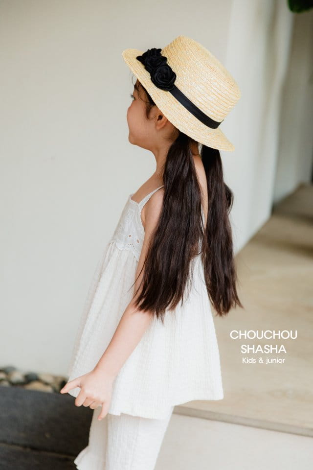 Chouchou Shasha - Korean Children Fashion - #designkidswear - Rose Straw Hat - 10