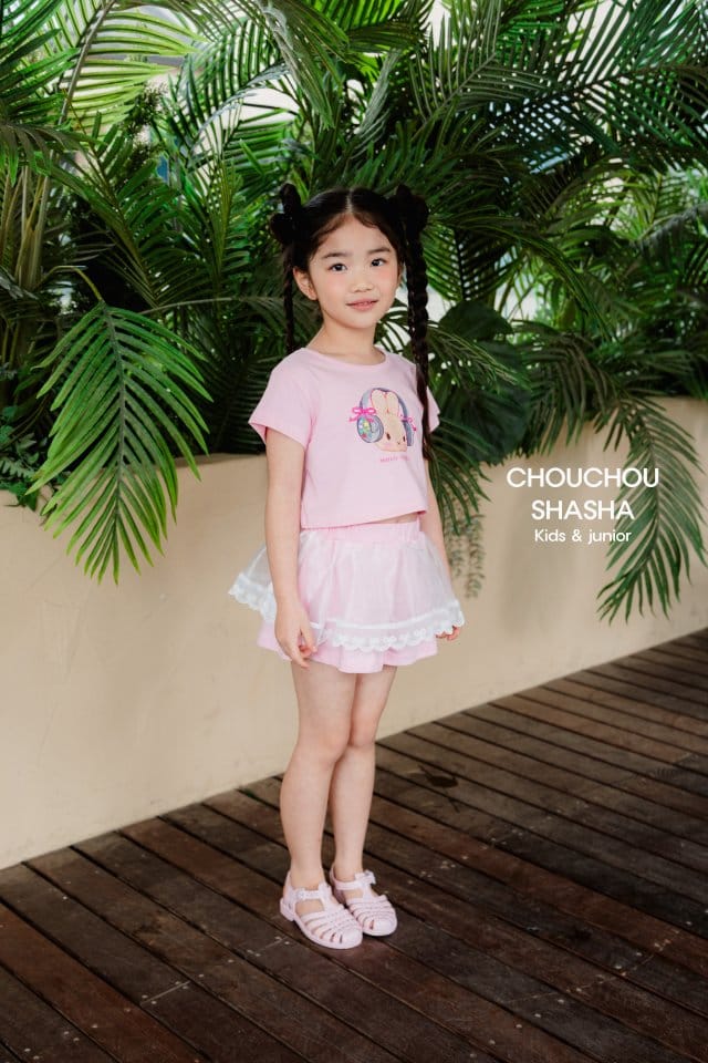 Chouchou Shasha - Korean Children Fashion - #designkidswear - Music Rabbit Crop Tee - 5