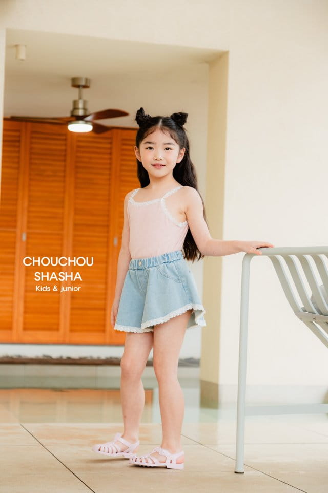 Chouchou Shasha - Korean Children Fashion - #fashionkids - Heart Sleevless Tee - 2