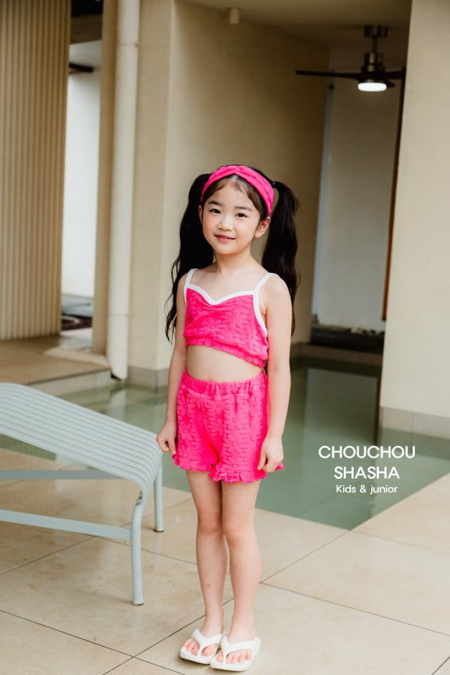 Chouchou Shasha - Korean Children Fashion - #kidsshorts - Juni Top Bottom Set - 2
