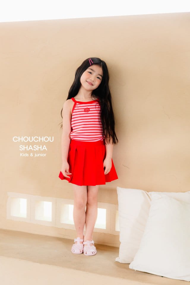 Chouchou Shasha - Korean Children Fashion - #kidsshorts - Wrinkle Skirt - 8