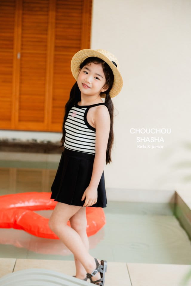 Chouchou Shasha - Korean Children Fashion - #kidsshorts - Rose Sleeveless Tee - 11