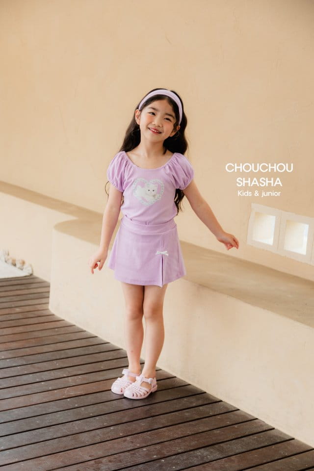 Chouchou Shasha - Korean Children Fashion - #kidsshorts - Uie Mew Tee - 9