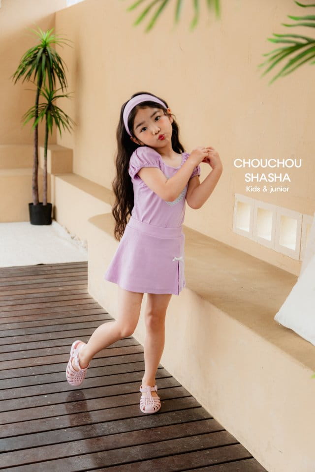 Chouchou Shasha - Korean Children Fashion - #kidsstore - Uie Skirt Leggings - 8