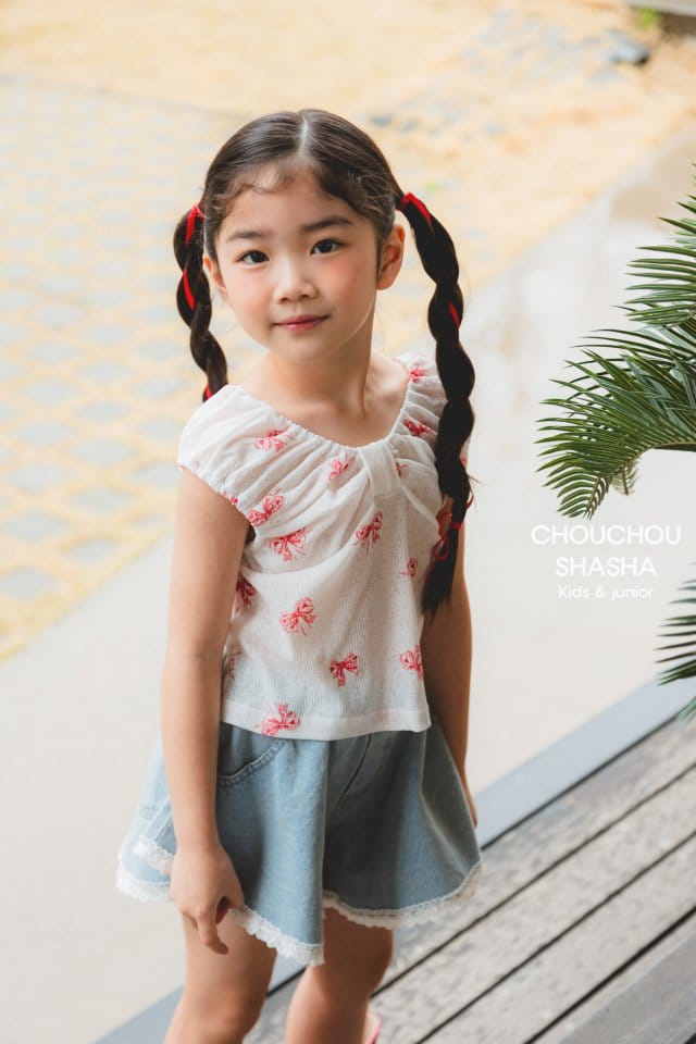 Chouchou Shasha - Korean Children Fashion - #kidzfashiontrend - Ribbon Blouse - 6