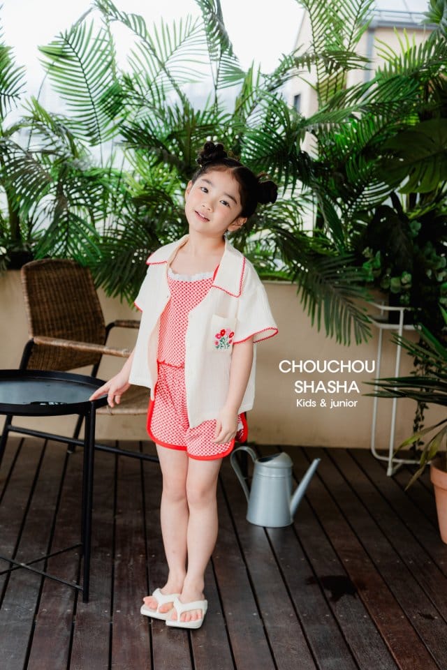 Chouchou Shasha - Korean Children Fashion - #kidzfashiontrend - Summer Embroidery Shirt - 3