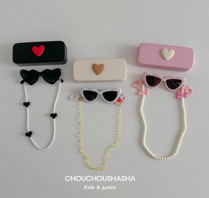 Chouchou Shasha - Korean Children Fashion - #littlefashionista - Heart Sunglasses - 2