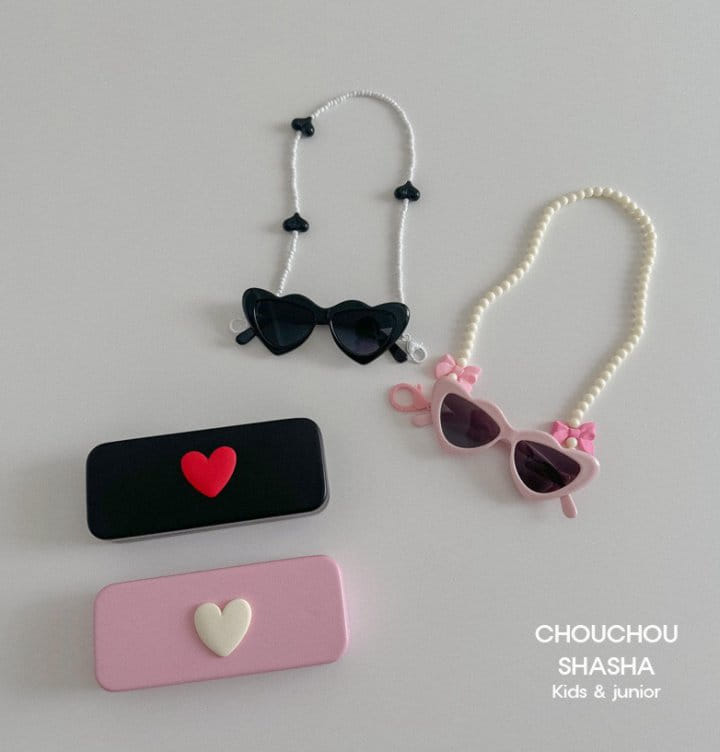 Chouchou Shasha - Korean Children Fashion - #magicofchildhood - Heart Sunglasses - 4