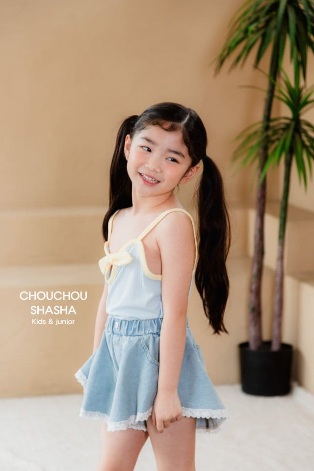 Chouchou Shasha - Korean Children Fashion - #prettylittlegirls - Ray Denim Pants - 10