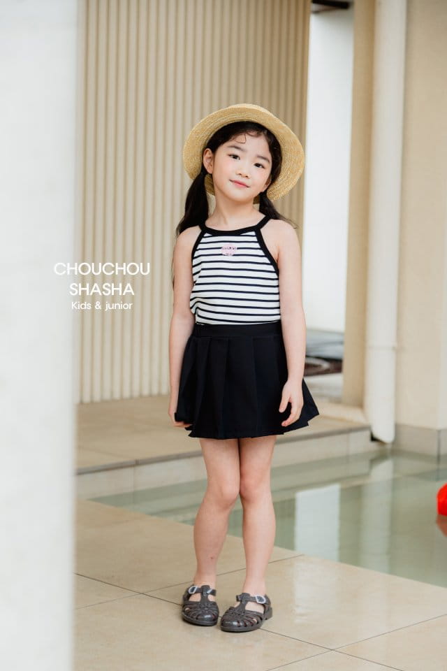 Chouchou Shasha - Korean Children Fashion - #stylishchildhood - Wrinkle Skirt - 2