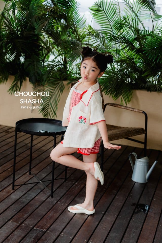 Chouchou Shasha - Korean Children Fashion - #stylishchildhood - Summer Embroidery Shirt - 11