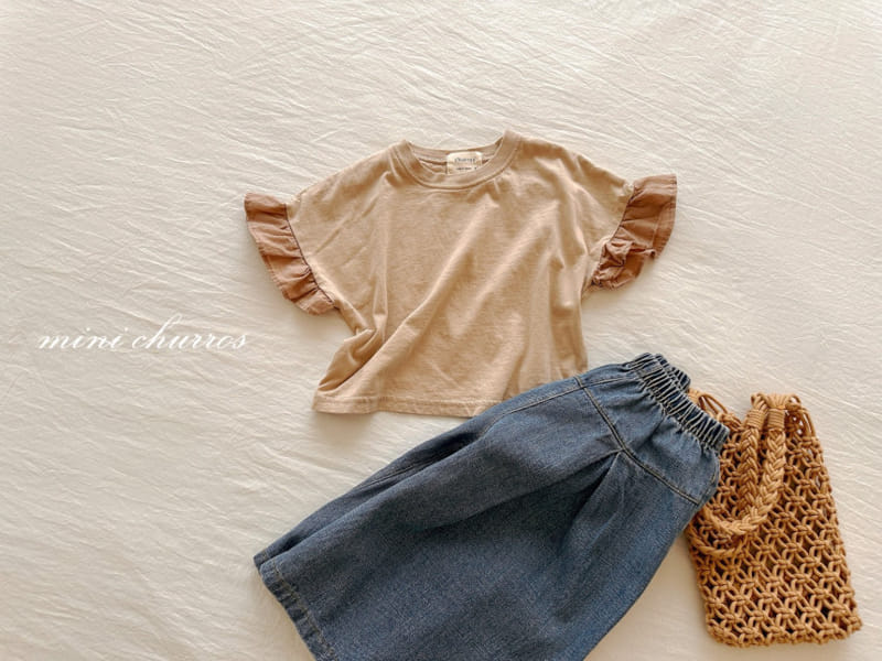 Churros - Korean Children Fashion - #childrensboutique - Wide Denim Pants - 2