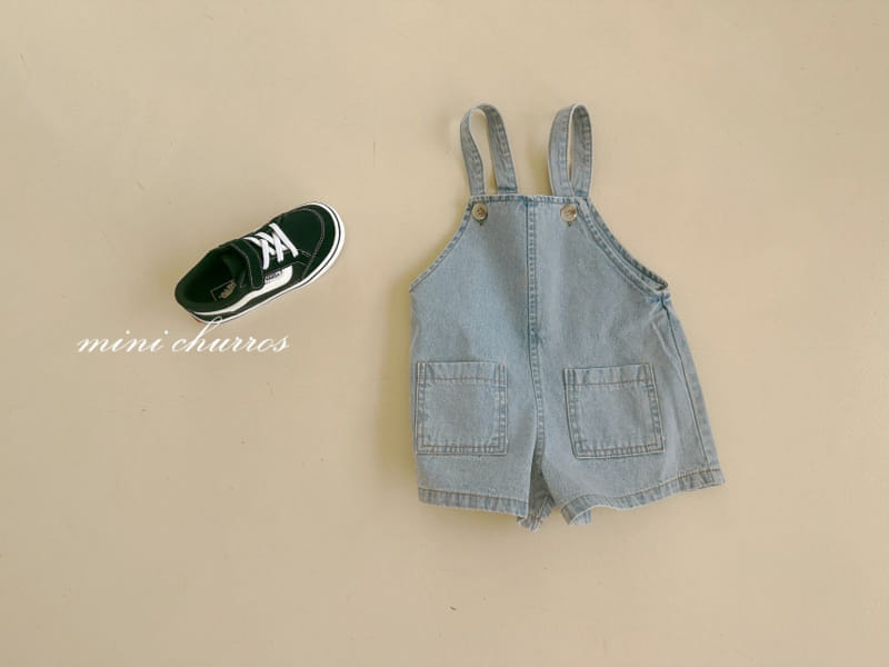 Churros - Korean Children Fashion - #childrensboutique - Denim Overalls - 9