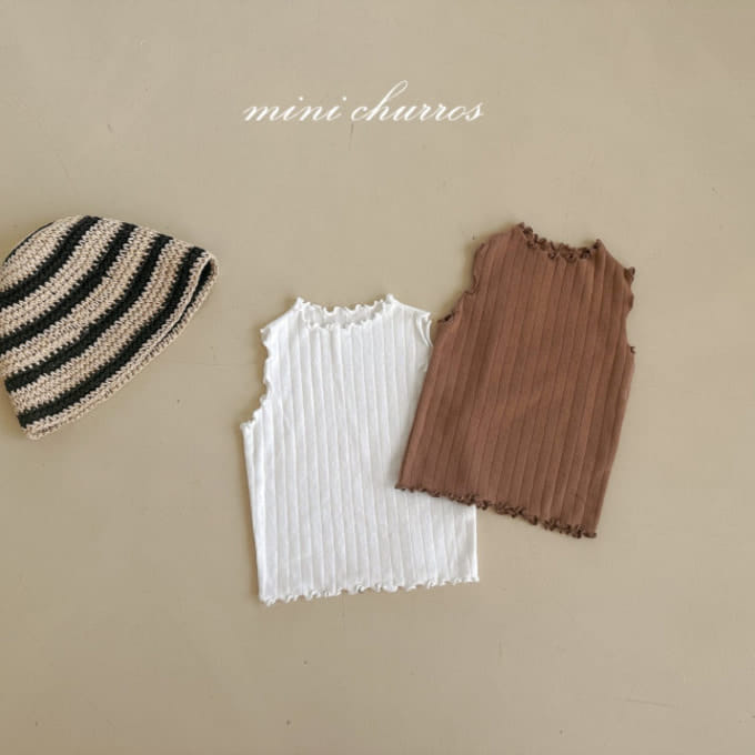 Churros - Korean Children Fashion - #designkidswear - Zigzag Rib Tee