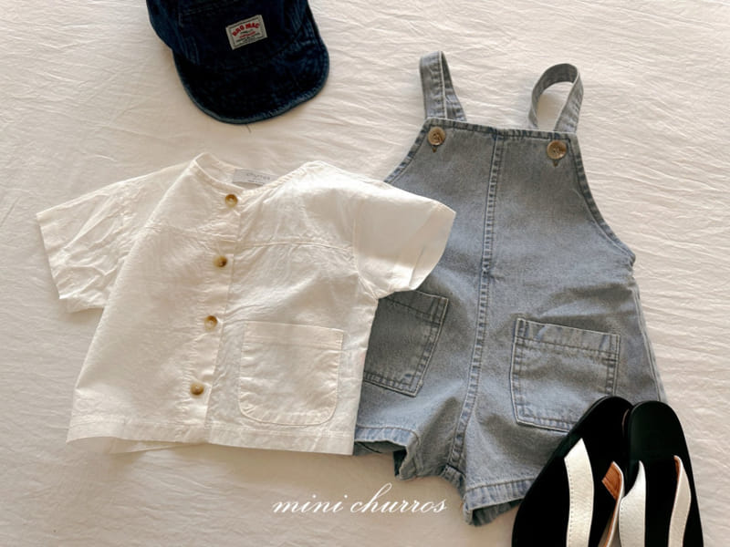Churros - Korean Children Fashion - #designkidswear - Denim Overalls - 10