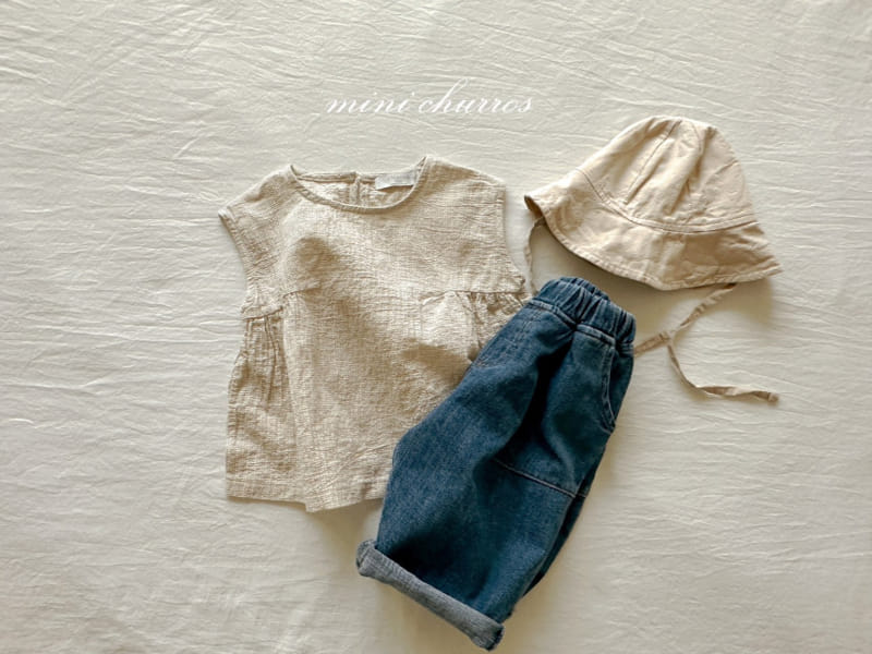 Churros - Korean Children Fashion - #designkidswear - Dart Denim Pants - 8