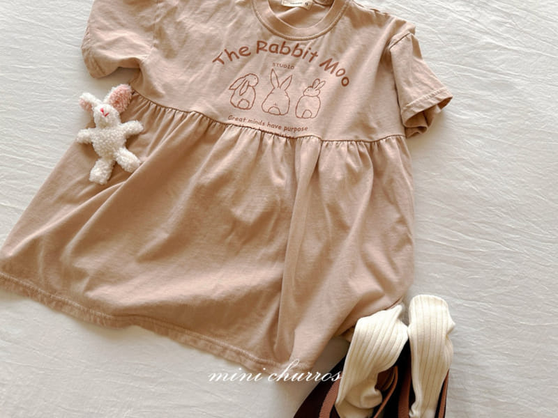 Churros - Korean Children Fashion - #designkidswear - Rabbit Shirring One-Piece - 4