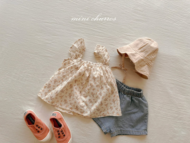 Churros - Korean Children Fashion - #fashionkids - Denim Mini Shorts - 2